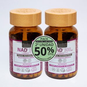Pack Edición Limitada NAD⁺ 300mg & Trans-Resveratrol 120Cap